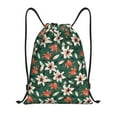 thumbnail image 1 of Kdxio Lilies Flowers Print Drawstring Backpack Bag,Waterproof Draw String Back Sack, Gym Drawstring Bags Swim Bag For Unisex, 1 of 9