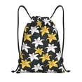 thumbnail image 1 of Kdxio Lilies Flowers Print Drawstring Backpack Bag,Waterproof Draw String Back Sack, Gym Drawstring Bags Swim Bag For Unisex, 1 of 9