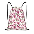thumbnail image 1 of Kdxio Lilies Flowers Print Drawstring Backpack Bag,Waterproof Draw String Back Sack, Gym Drawstring Bags Swim Bag For Unisex, 1 of 9