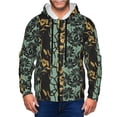 thumbnail image 1 of Kdxio Lilies Flowers Print Men Hoodies Casual Hoodies for Men with Zip Pockets Full Zip Long Sleeve Sweatshirt Sports Hooded Jacket-3X-Large, 1 of 5