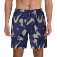 thumbnail image 1 of Kdxio Lilies Flowers Print Men's Swim Trunks with Compression Liner 7 Inch Inseam Quick Dry Swim Shorts, 1 of 7