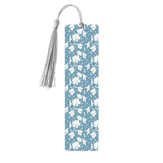 Kdxio Lilies Flowers Print Metal Tassel Bookmarks,Perfect Gift for Art Lovers and Bookworms Metal Bookmarks for Women