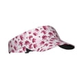 thumbnail image 1 of Kdxio Lilies Flowers Print Sun Visor Hat Golf Visor Adjustable Velcro Outdoor Sports Cap for Men Women, 1 of 7