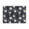 thumbnail image 1 of Kdxio Lilies Flowers for Dish Drying Mat,24*18 inch Absorbent Dish Drainer Kitchen Counter,Large Size Dish Drying Pad for Countertops,Draining Racks, 1 of 9