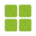 thumbnail image 1 of Kdxio Lime green glitter Funny Coasters,4 Pcs Leather Coasters,Housewarming Gifts,Protect Furniture from Water Marks Scratch and Damage, 1 of 6