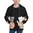 thumbnail image 1 of Kdxio Little Chef Gnome Pattern Boys Athletic Unisex Boys Girls Hoodie with Pocket Sweatshirts-X-Large, 1 of 6