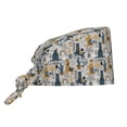 thumbnail image 1 of Kdxio Llama and Cactus1 Pattern Turban Hat for Women Men Comfortable Adjustable Cleaning Working Cap with Sweatband, 1 of 8