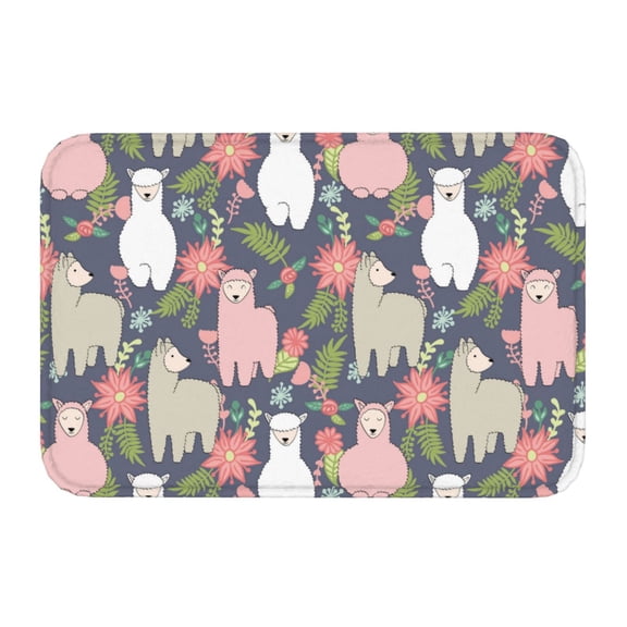 Kdxio Llamas,16" x 24", Non-Slip Front Door Mats,Outdoor Welcome Mat Washable