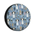 Kdxio Llamas And Cactus for Tire Cover Wheel Protectors Tyre Covers