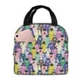 thumbnail image 1 of Kdxio Llamas Colorful Print Insulated Lunch Bag,Reusable Tote Lunch Box for Women Men,Leakproof Cooler Lunch Bags for Work Office Travel Picnic, 1 of 6