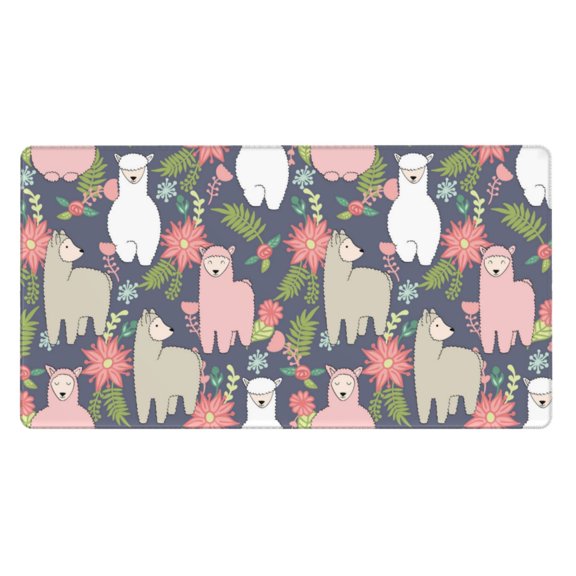 Kdxio Llamas Print Large Gaming Mouse Pad,Non-Slip Base,Water Resist Keyboard Pad for Gamer,Office & Home,29.5 x 15.8 in