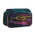 thumbnail image 1 of Kdxio Lost Golden Key for Double Compartment Pen Case Oxford Organizer with Zipper Pockets for Students Artists, 1 of 7