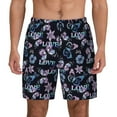 thumbnail image 1 of Kdxio Love Butterflies Print Men'S Swim Trunks With Compression Liner 7 Inch Inseam Quick Dry Swim Shorts, 1 of 7