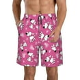 thumbnail image 1 of Kdxio Love Dog Pattern Mens Casual Shorts - Drawstring Summer Beach Sports Shorts for Men, 1 of 9