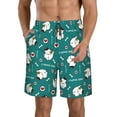 thumbnail image 1 of Kdxio Love Dog Pattern Mens Casual Shorts - Drawstring Summer Beach Sports Shorts for Men, 1 of 9