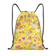 thumbnail image 1 of Kdxio Love Heart1 Print Drawstring Backpack Bag,Waterproof Draw String Back Sack, Gym Drawstring Bags Swim Bag For Unisex, 1 of 5