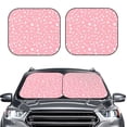 thumbnail image 1 of Kdxio Love Print 2-Piece Sun Shade Front Windshield - Foldable Car Front Window Sunshades For Most Sedans Suv Truck, 1 of 6