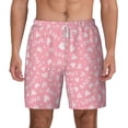 thumbnail image 1 of Kdxio Love Print Men'S Swim Trunks With Compression Liner 7 Inch Inseam Quick Dry Swim Shorts, 1 of 7