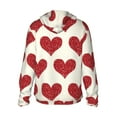thumbnail image 1 of Kdxio Love Print Women Men Sun Protection UPF 50+ Jackets Zip Up Long Sleeve Hoodie Hiking Lightweight with Pockets, 1 of 7
