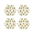 thumbnail image 1 of Kdxio Lovely Avocado Funny Coasters,4 Pcs Leather Coasters,Housewarming Gifts,Protect Furniture from Water Marks Scratch and Damage, 1 of 8