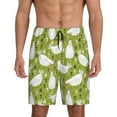thumbnail image 1 of Kdxio Lovely Chickens Print Mens Sleep Shorts Bottoms Soft Comfy Pajama Wear Pants with Drawstring Pockets, 1 of 7