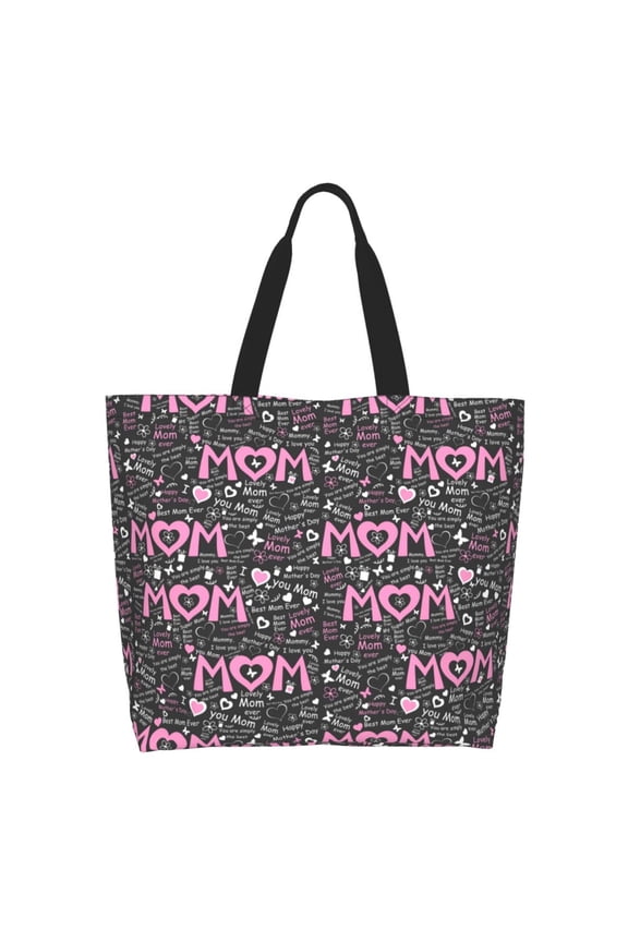 Lovely Mom Ever Casual Tote Bags Women Big Capacity Shoulder Bag for Women Travel Shoulder Bags Handbags