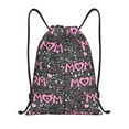 thumbnail image 1 of Kdxio Lovely Mom Ever Print Drawstring Backpack Bag,Waterproof Draw String Back Sack, Gym Drawstring Bags Swim Bag For Unisex, 1 of 9
