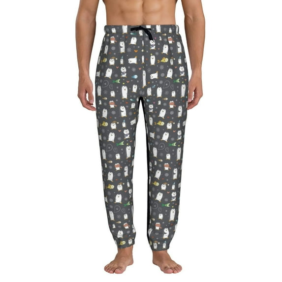 Kdxio Lovely Penguin Pattern Joggers,Sweatpants for Men with Pockets-XX-Large