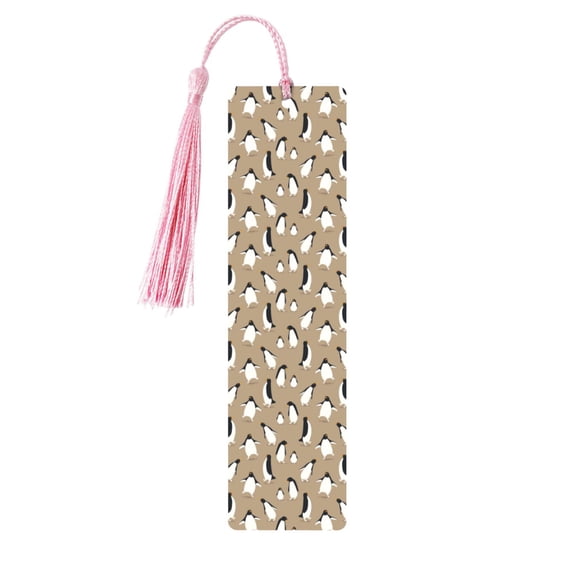 Kdxio Lovely Penguin Print Metal Tassel Bookmarks,Perfect Gift for Art Lovers and Bookworms Metal Bookmarks for Women