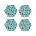 thumbnail image 1 of Kdxio Lovely Sea Otters Funny Coasters,4 Pcs Leather Coasters,Housewarming Gifts,Protect Furniture from Water Marks Scratch and Damage, 1 of 6