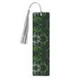 thumbnail image 1 of Kdxio Lush Foliage Green Plant Print Metal Tassel Bookmarks,Perfect Gift for Art Lovers and Bookworms Metal Bookmarks for Women, 1 of 8