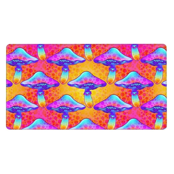 Kdxio Magic Mushrooms Print Large Gaming Mouse Pad,Non-Slip Base,Water Resist Keyboard Pad for Gamer,Office & Home,29.5 x 15.8 in
