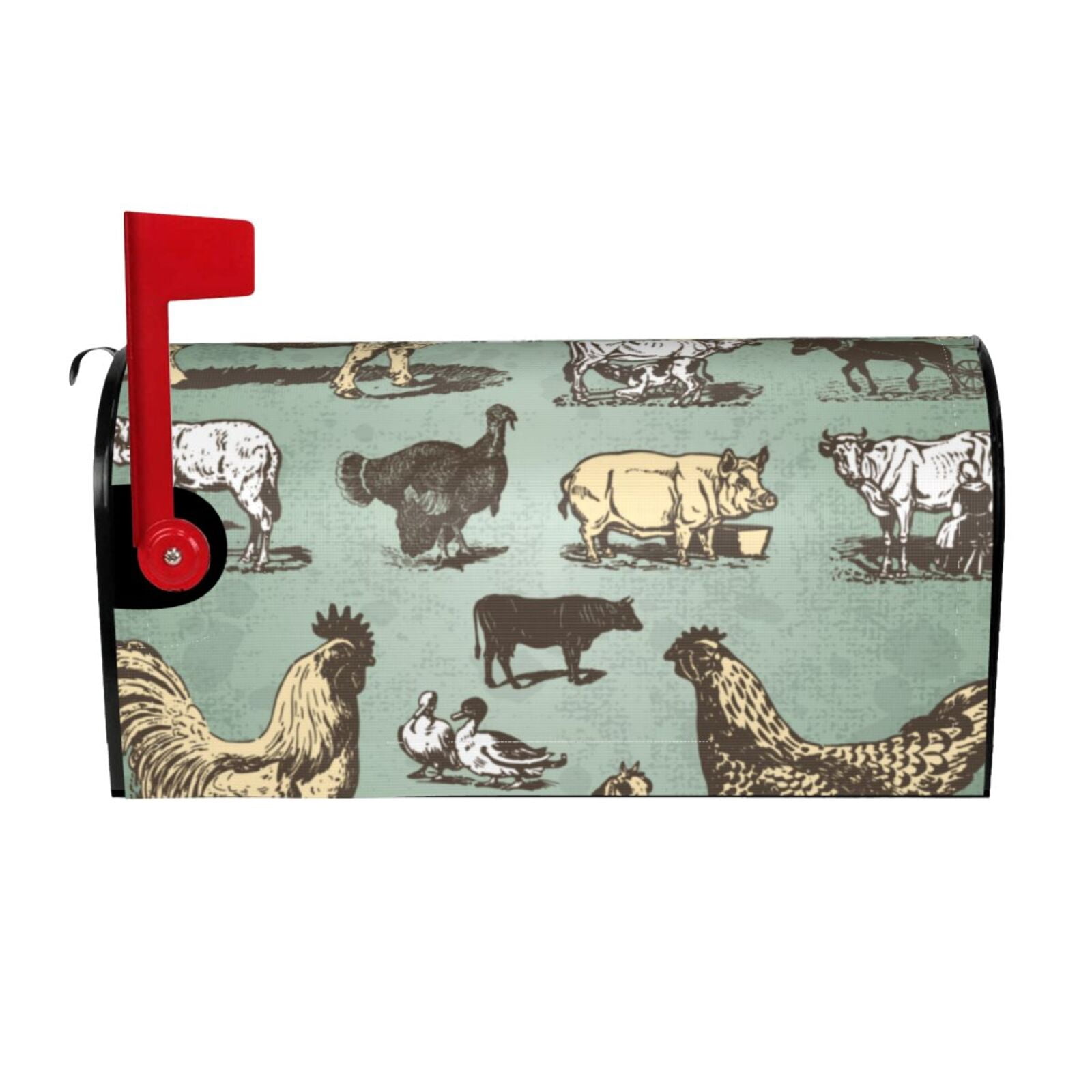 Kdxio Magnetic Mailbox Cover 21x18 in Mailbox Cover Outdoor Decoration Holiday Mailbox Covers for Home Garden Yard-21x18 in