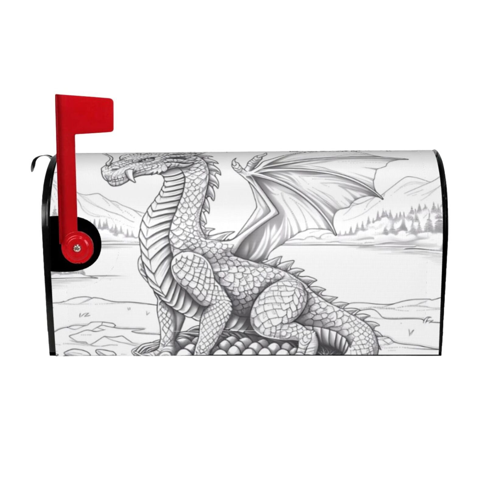 Kdxio Magnetic Mailbox Cover 21x18 in Mailbox Cover Outdoor Decoration Holiday Mailbox Covers for Home Garden Yard-21x18 in