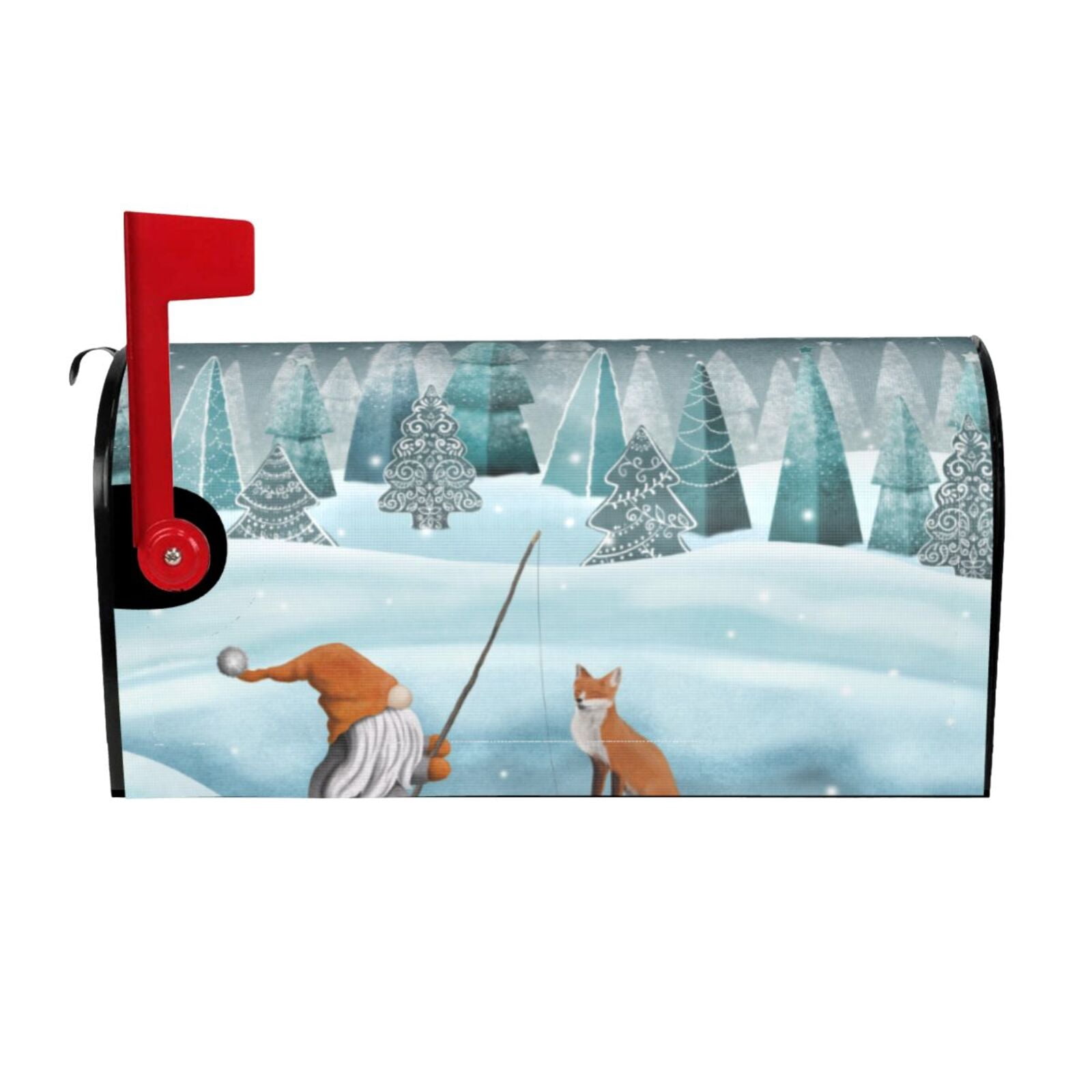 Kdxio Magnetic Mailbox Cover 21x18 in Mailbox Cover Outdoor Decoration Holiday Mailbox Covers for Home Garden Yard-21x18 in