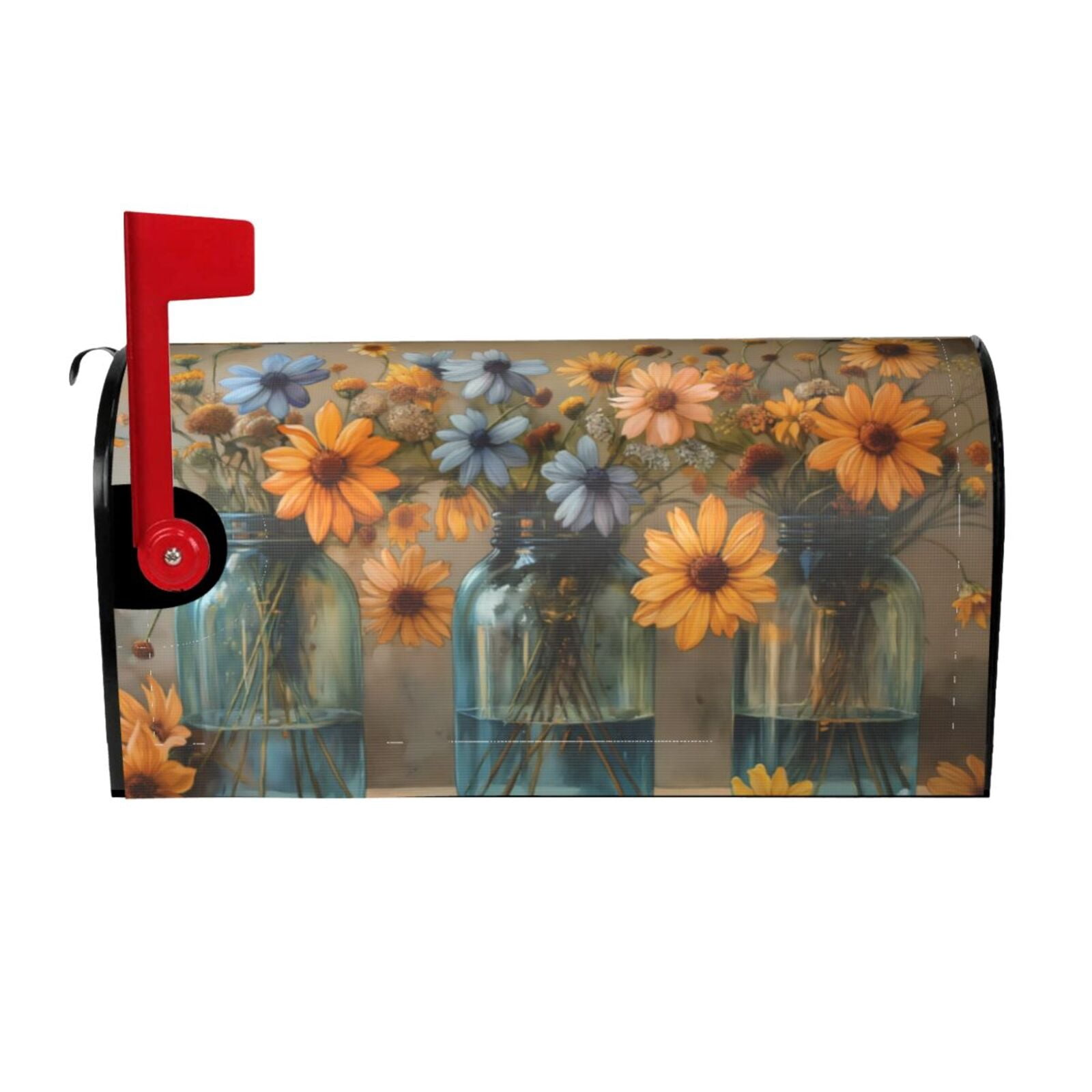 Kdxio Magnetic Mailbox Cover 21x18 in Mailbox Cover Outdoor Decoration Holiday Mailbox Covers for Home Garden Yard-21x18 in
