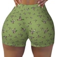 thumbnail image 1 of Kdxio Mallard Duck Print Workout Shorts for Women Seamless Soft Smooth Gym Yoga Scrunch Active Shorts, 1 of 5