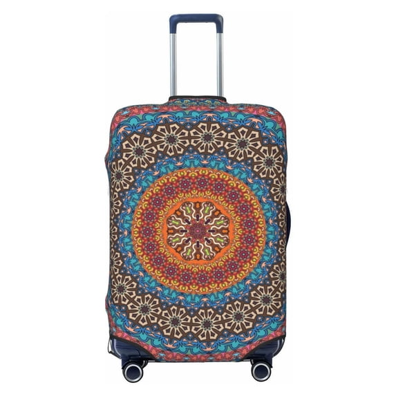 Kdxio Mandala Pattern Luggage Cover for Travel,Elastic and Durable,Fits 18-32 Inch,Anti-Scratch Suitcase Protector