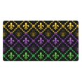 thumbnail image 1 of Kdxio Mardi Gra Geometric Print Large Gaming Mouse Pad,Non-Slip Base,Water Resist Keyboard Pad for Gamer,Office & Home,29.5 x 15.8 in, 1 of 9