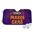 thumbnail image 1 of Kdxio Mardi Gras2 Print Windshield Sun Shade,UV Rays and Sun Heat Protection,Sunshade for Car Windshield,Car Shade Front Windshield - Small, 1 of 6