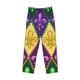 thumbnail image 1 of Kdxio Mardi Gras4 Print Men's Sleep Pajama Pant Lounge Pants with Pockets, 1 of 8