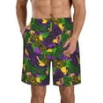 thumbnail image 1 of Kdxio Mardi Gras7 Pattern Mens Casual Shorts - Drawstring Summer Beach Sports Shorts for Men, 1 of 9
