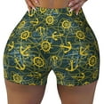 thumbnail image 1 of Kdxio Marine Anchors And Compass Print Workout Shorts for Women Seamless Soft Smooth Gym Yoga Scrunch Active Shorts, 1 of 5
