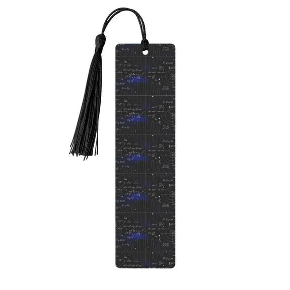 Kdxio Mathematica Science Print Metal Tassel Bookmarks,Perfect Gift for Art Lovers and Bookworms Metal Bookmarks for Women