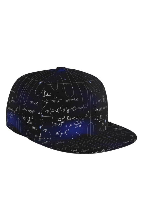 Mathematica Science Print Snapback Hat for Men Women,Adjustable Baseball Cap
