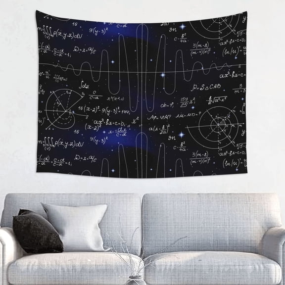 Kdxio Mathematica Science Wall Hanging Tapestries Banner For Bedroom College Dorm Home Living Room Party Decor 29X37 In