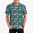 thumbnail image 1 of Kdxio Medical Elements Print Men's Short Sleeve Polo Shirt,Midweight Men's Shirt, 1 of 6