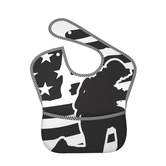 Kdxio Memorial Day1 Bibs For Babies, Baby Bibs for Eating, Toddler Bibs, Waterproof Bibs, Feeding Bibs, for Toddlers, Boys, Girls