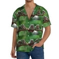 thumbnail image 1 of Kdxio Men'S Hawaiian Shirt For Men Short Sleeve Shirt Australian White Tree Frog Summer Casual Holiday Beach Button Down T-Shirts, 1 of 5