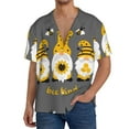 thumbnail image 1 of Kdxio Men'S Hawaiian Shirt For Men Short Sleeve Shirt Bee Kind Summer Casual Holiday Beach Button Down T-Shirts, 1 of 5